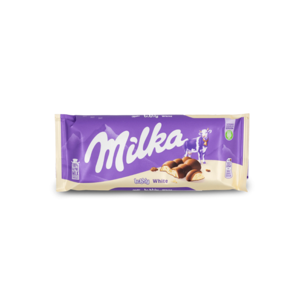 Milka Bubbly White Chocolate Bar (Poland)