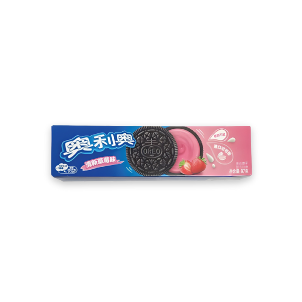 Oreo Strawberry Creme Cookie (Korea)